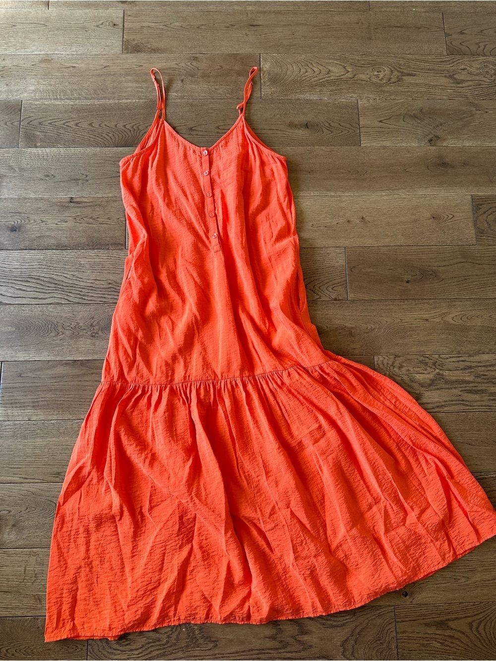 YFB Maxi Orange Flowy Dress Sz M